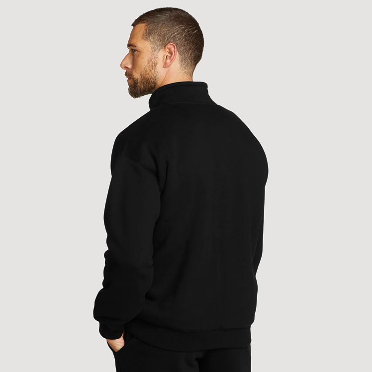 Men's Eddie Bauer Signature Fleece Faux Shearling-Lined 1/4-Zip