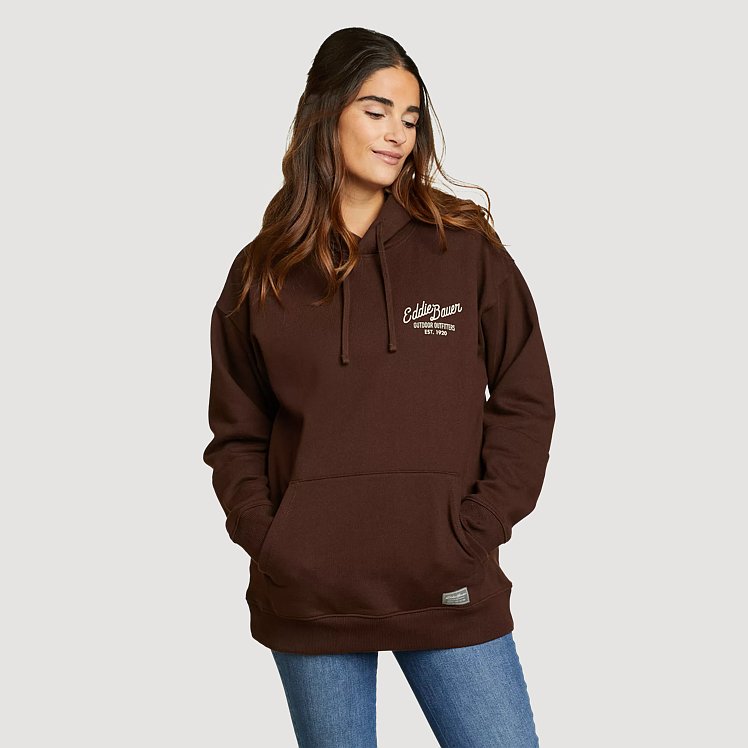Eb Signature Postcard Graphic Pullover Hooded Sweatshirt | Eddie Bauer