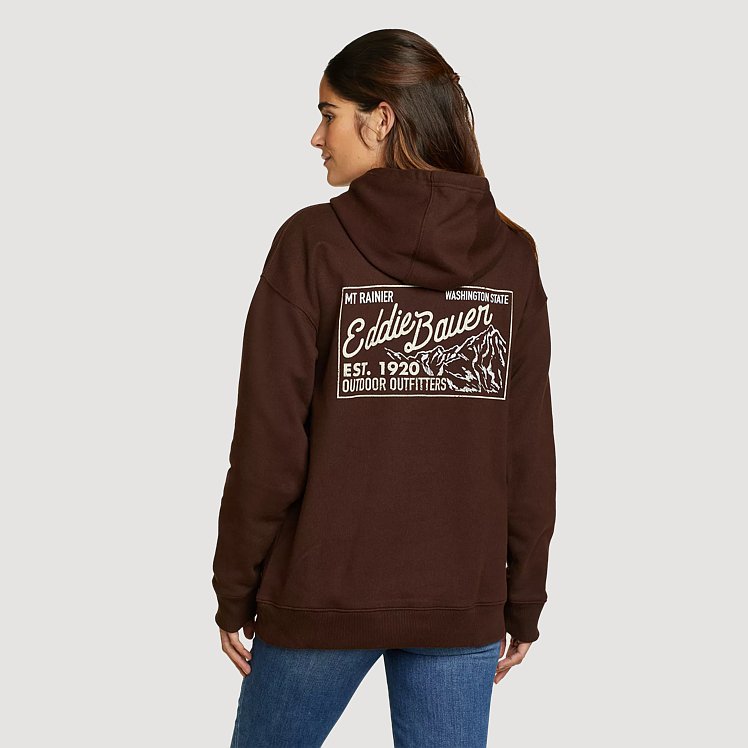 Eb Signature Postcard Graphic Pullover Hooded Sweatshirt | Eddie Bauer