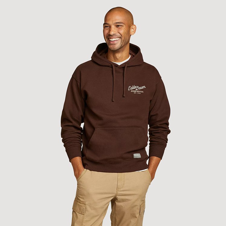 Eb Signature Postcard Graphic Pullover Hooded Sweatshirt | Eddie Bauer