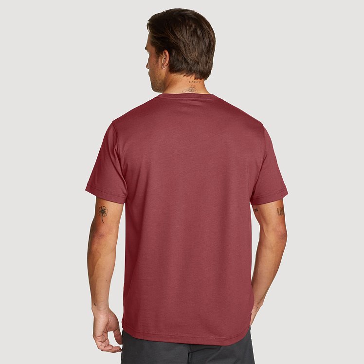 Men's Legend Wash 100% Cotton Short-sleeve V-neck T-shirt
