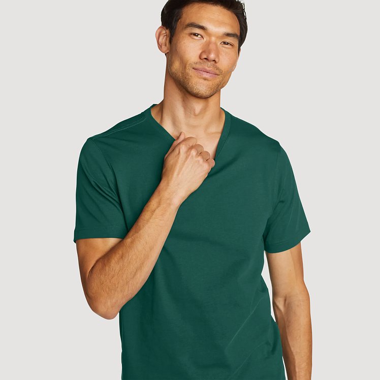 Men's Legend Wash 100% Cotton Short-sleeve Slim T-shirt