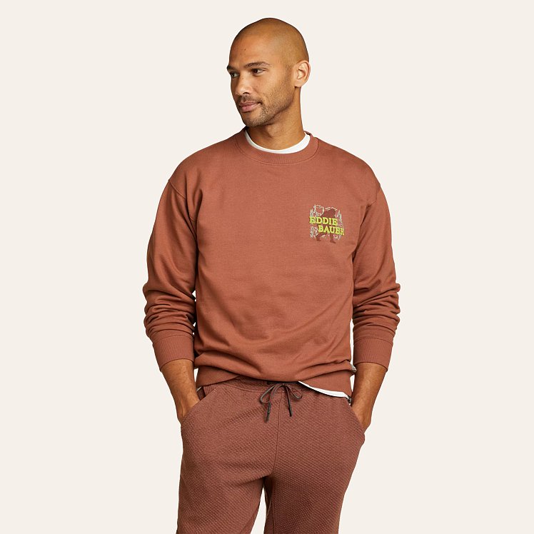 Eddie Bauer Signature Crew Sweatshirt - Topo Squatch | Eddie