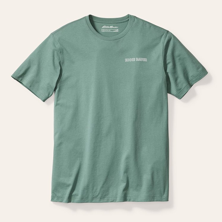 EB Distressed Flag Graphic T-Shirt