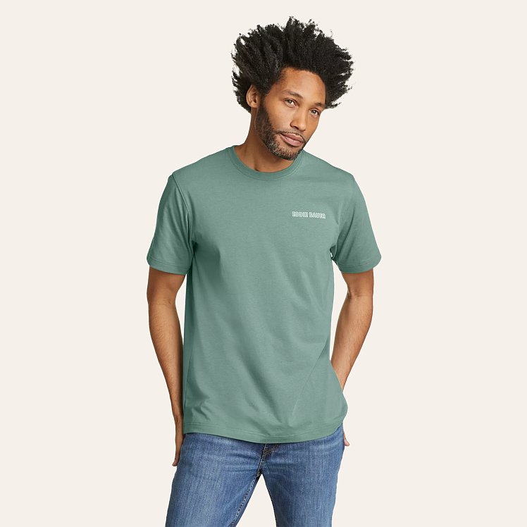 EB Distressed Flag Graphic T-Shirt