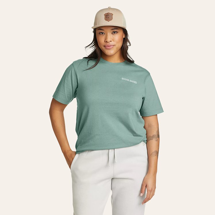 EB Distressed Flag Graphic T-Shirt