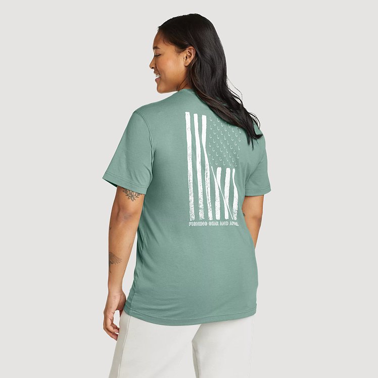Eb Distressed Flag Graphic T-shirt | Eddie Bauer