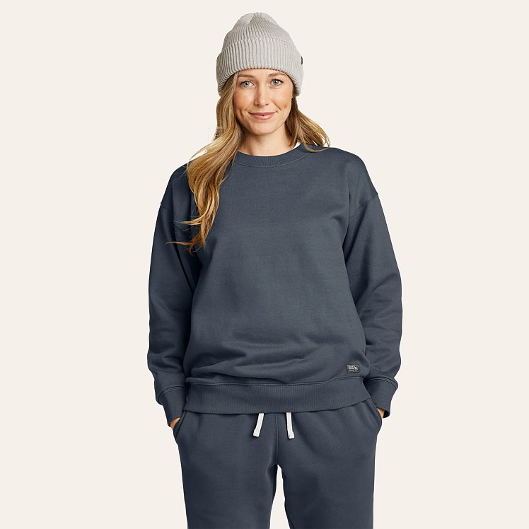 Eb Signature Fleece Crew Sweatshirt | Eddie Bauer