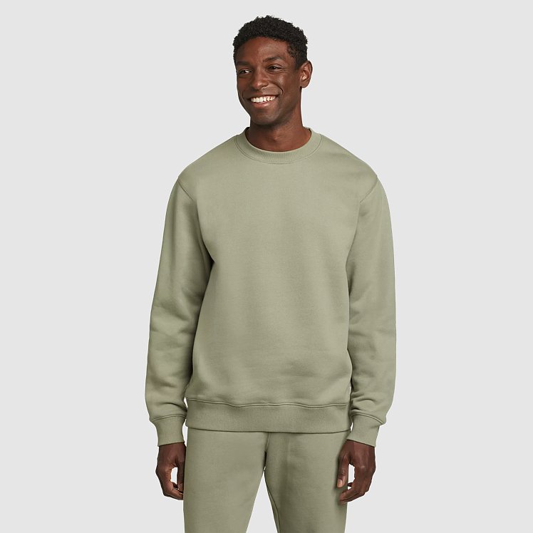 Eb Signature Fleece Crew Sweatshirt Eddie Bauer