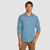 Men's Baja Long-Sleeve Knit Button-Up Shirt