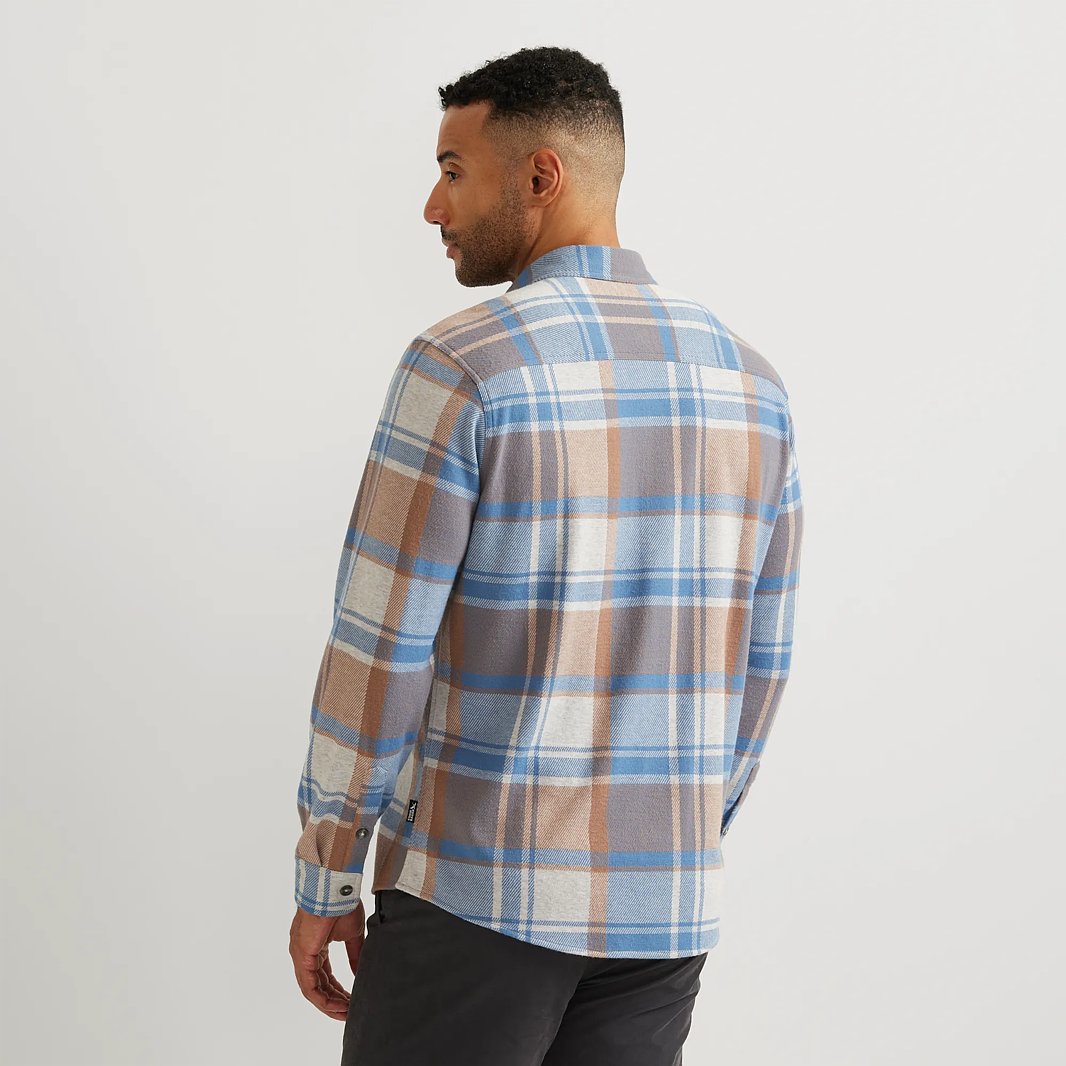 Men's Soft Knit Button Down Shirt