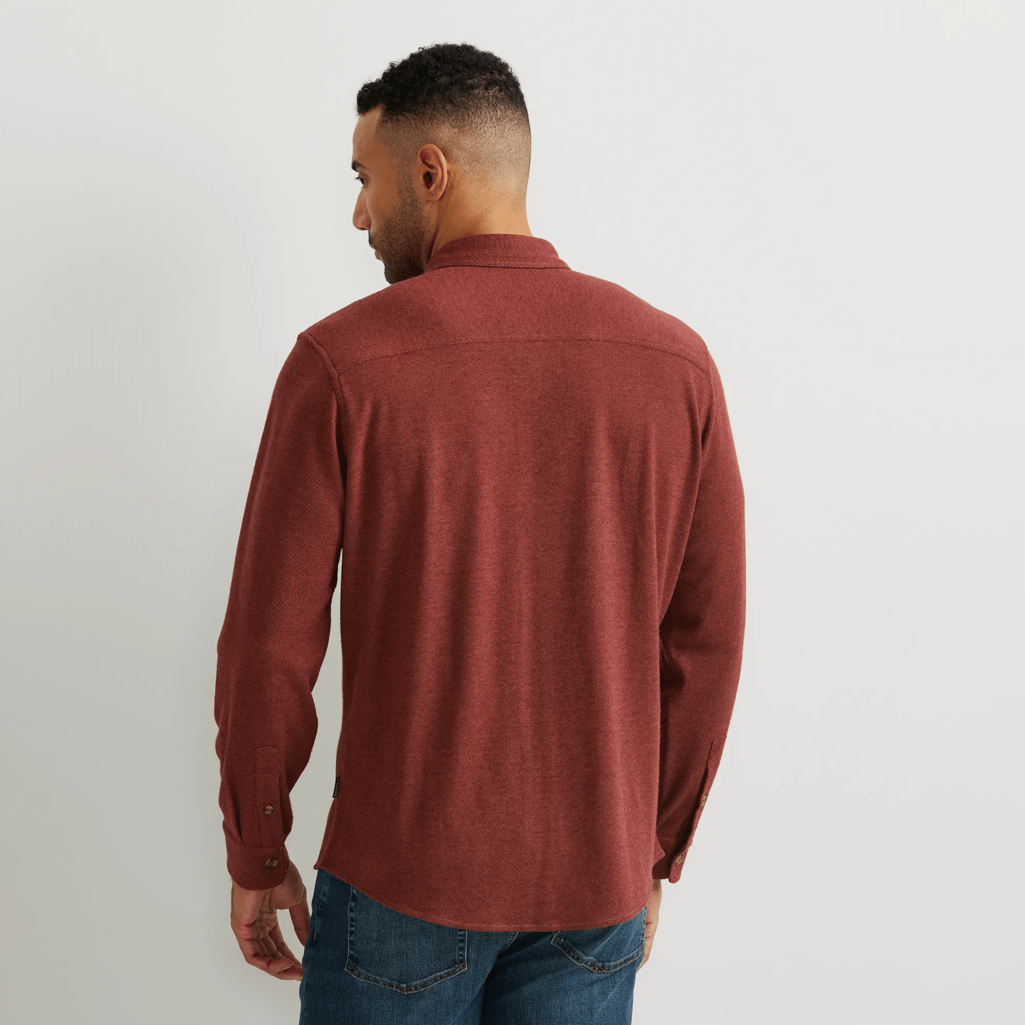 Soft Knit Button Down Shirt