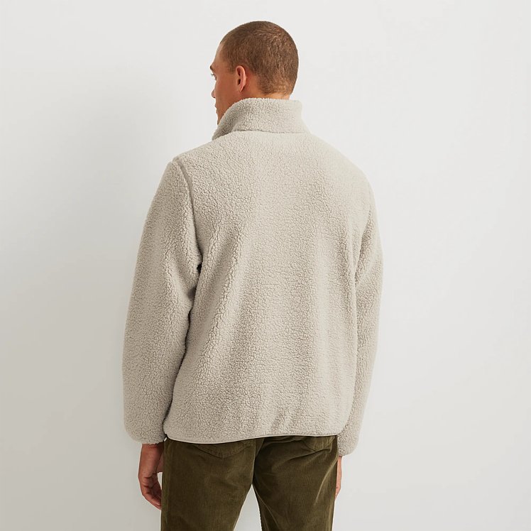 Men's Chill Out Fleece Snap Moc Pullover