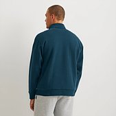 Men's Vintage Soft Faux Shearling-Lined 1/4-Zip Sweatshirt