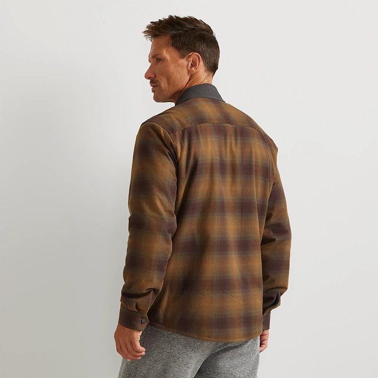 Men's Eddie's Favorite Faux Shearling-Lined Flannel Shirt Jacket