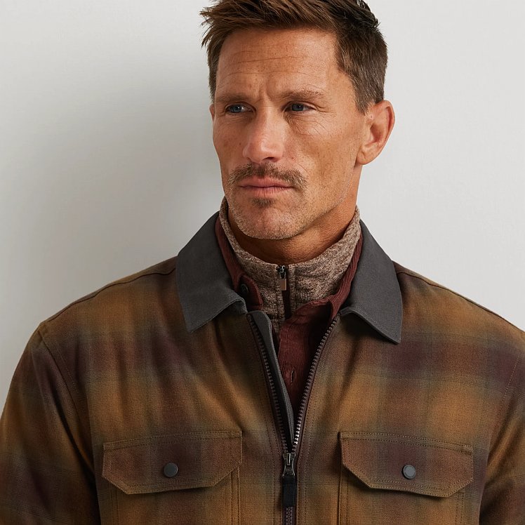 Men's Eddie's Favorite Faux Shearling-Lined Flannel Shirt Jacket