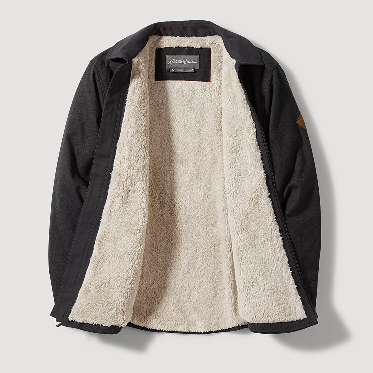 Men's Eddie's Favorite Faux Shearling-Lined Flannel Shirt Jacket