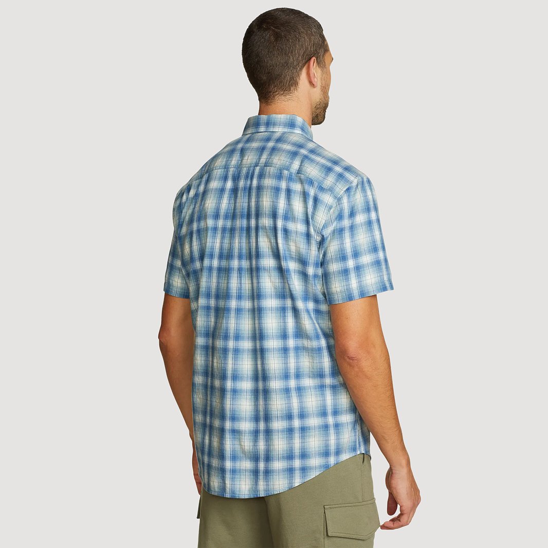 Men's Tidelands Short-Sleeve Yarn-Dyed Textured Shirt