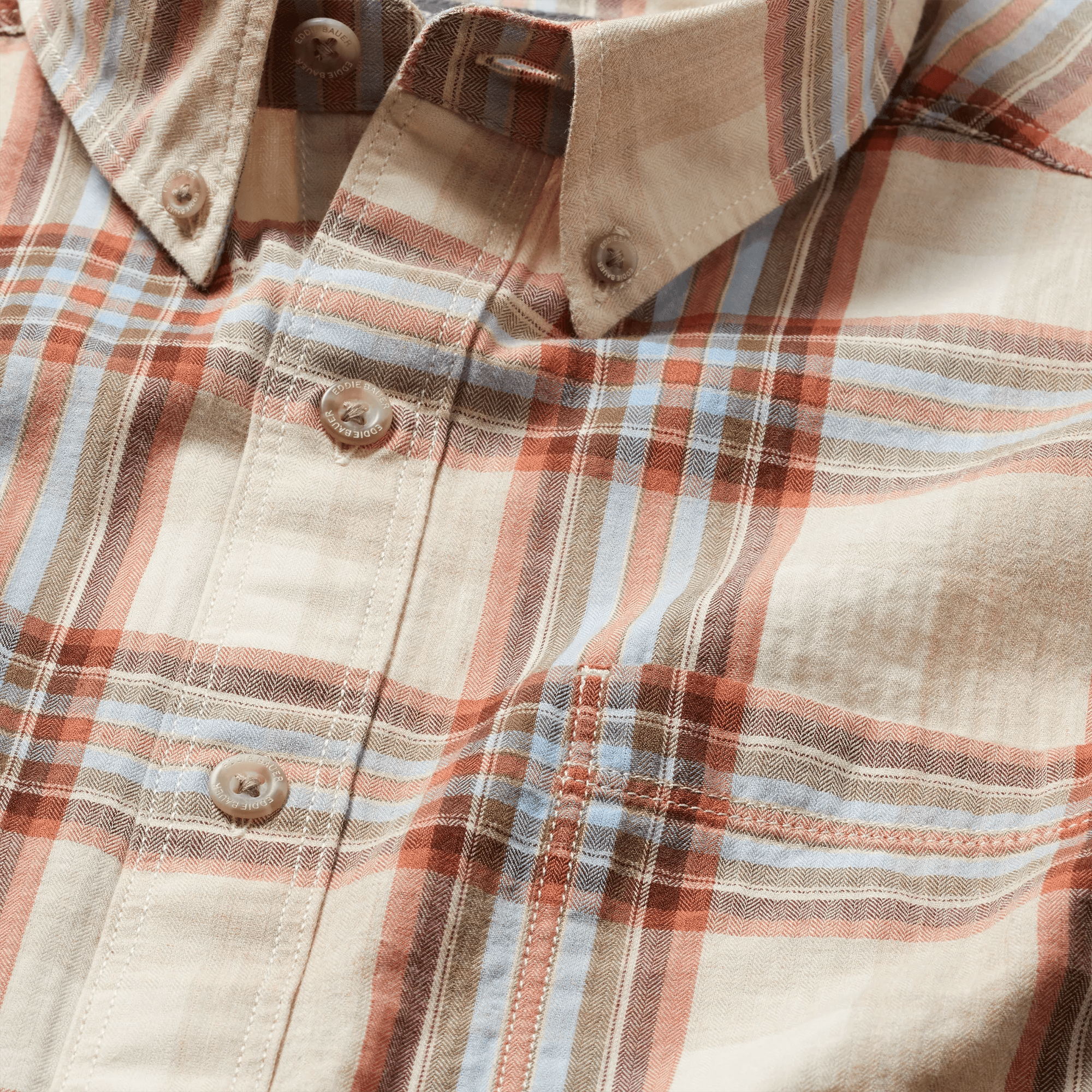 Tidelands Short-Sleeve Yarn-Dyed Textured Shirt