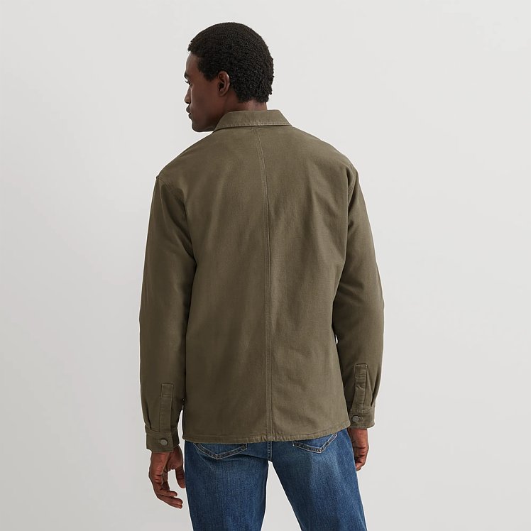 Men's Mountain Flex Fleece-Lined Canvas Shirt