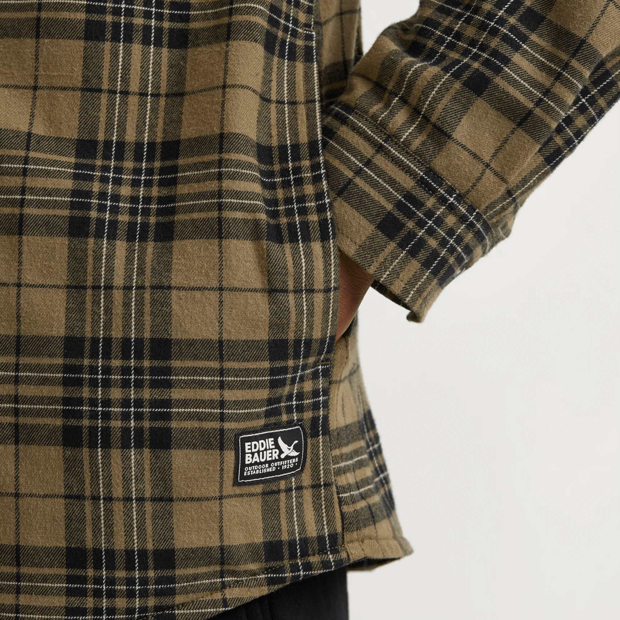 Eddie's Fleece-Lined Field Flannel Shirt Jacket