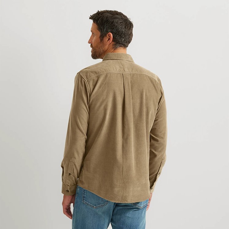 Men's Corduroy Long-Sleeve Shirt