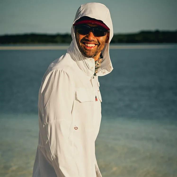 Men's Twin Fin Long-Sleeve Hooded Shirt
