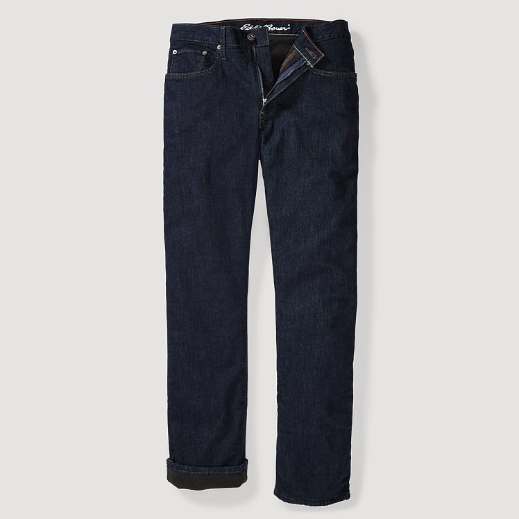Men's Fleece-Lined Flex Straight Jeans