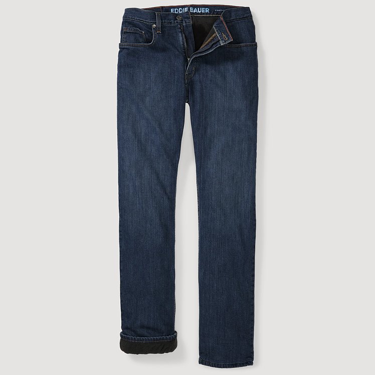 Men's Fleece-Lined Flex Straight Jeans