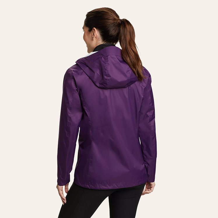 Eddie Bauer deals womens XL purple zip up hooded waterproof active wear outdoor jacket