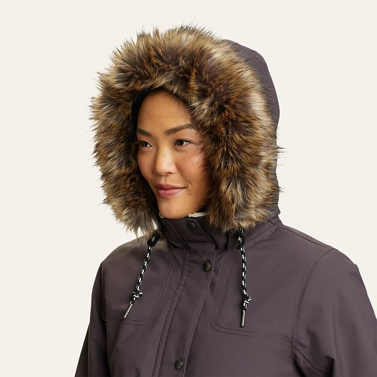 Eddie Bauer Women s Riley Insulated Parka Jacket Aubergine XXL Shop Gifts for Her