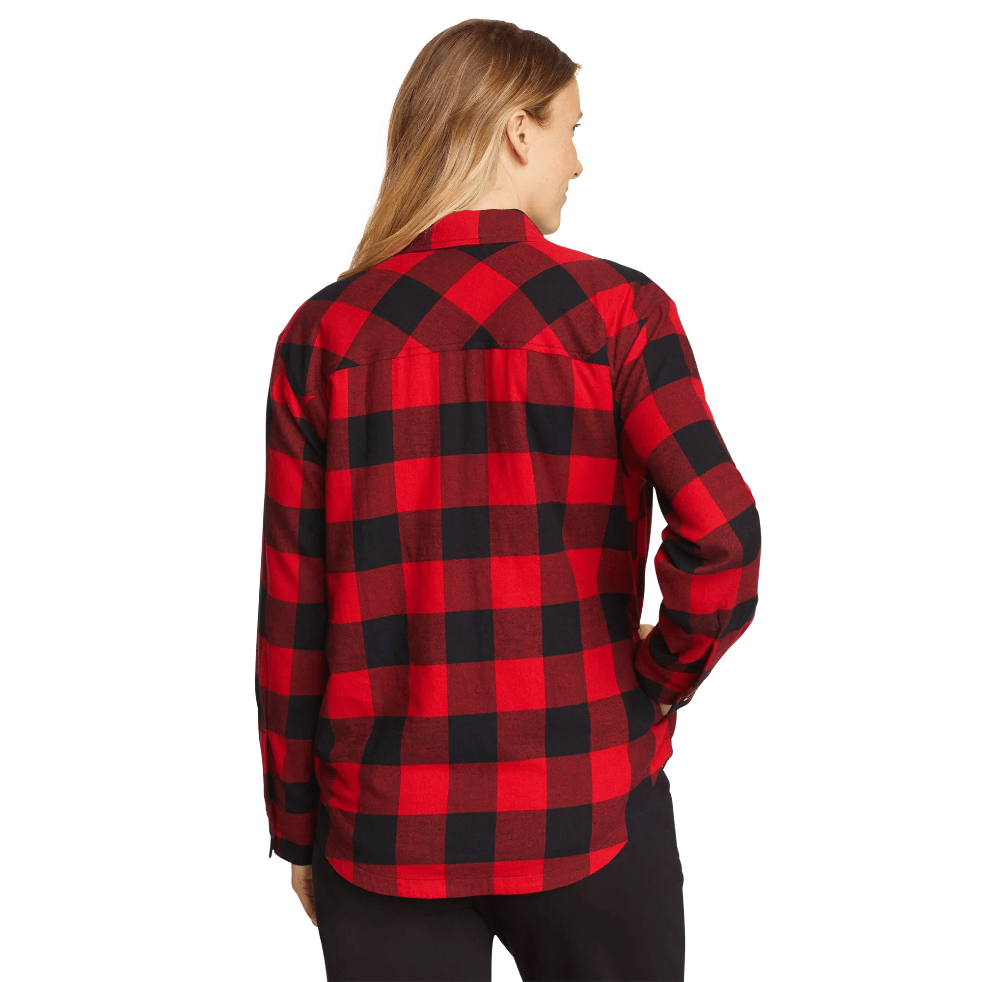 Faux Shearling-Lined Flannel Shirt Jacket