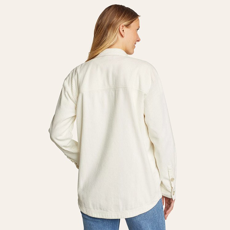 Eddie bauer white jean jacket shop