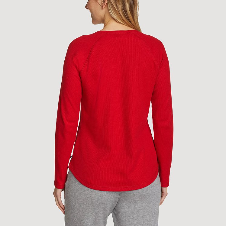 Women's Thermal Raglan Long-Sleeve Crew