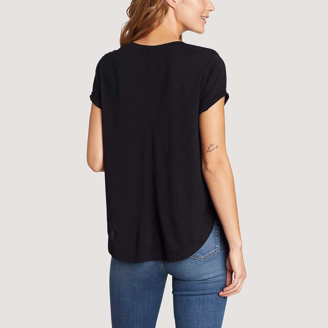 Women's Concourse Short-Sleeve Panel-Front T-Shirt