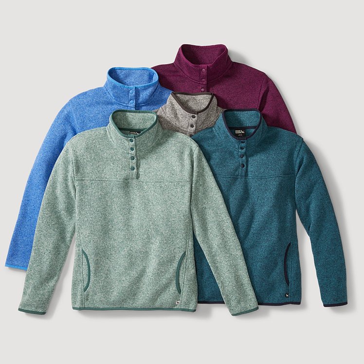 Women's Radiator Fleece 2.0 Snap Mock | Eddie Bauer