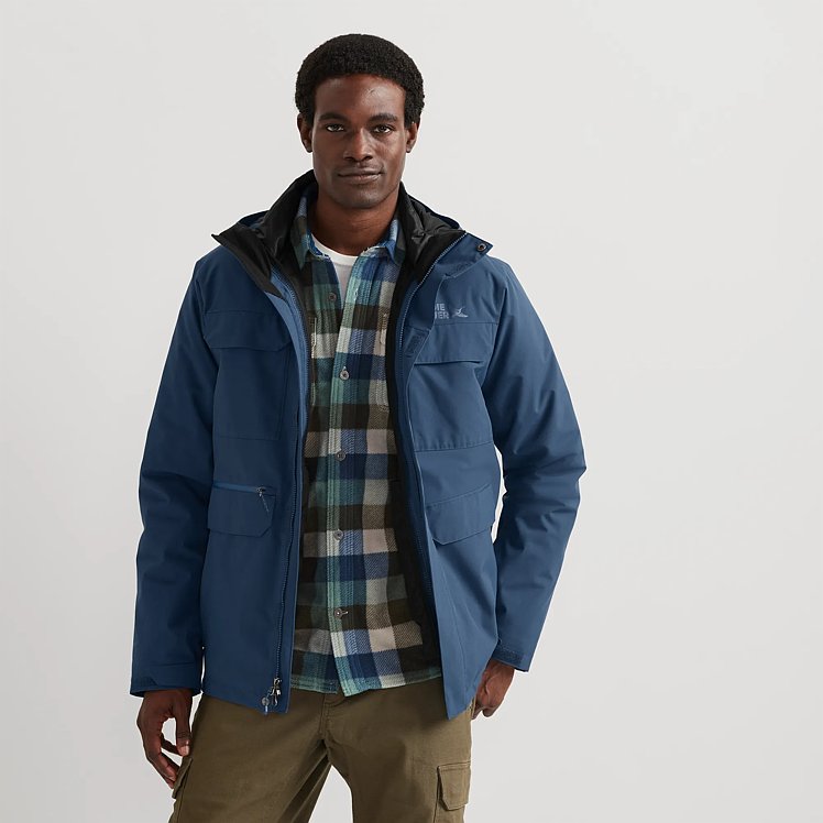 Men's Funkski 3-in-1 Insulated Waterproof Hooded Ski Jacket