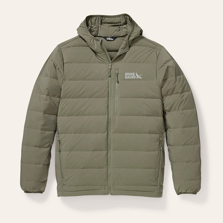 Men's Belltown Stretch Hooded Down Jacket | Eddie Bauer Men's Belltown Stretch Hooded Down Jacket | Eddie Bauer