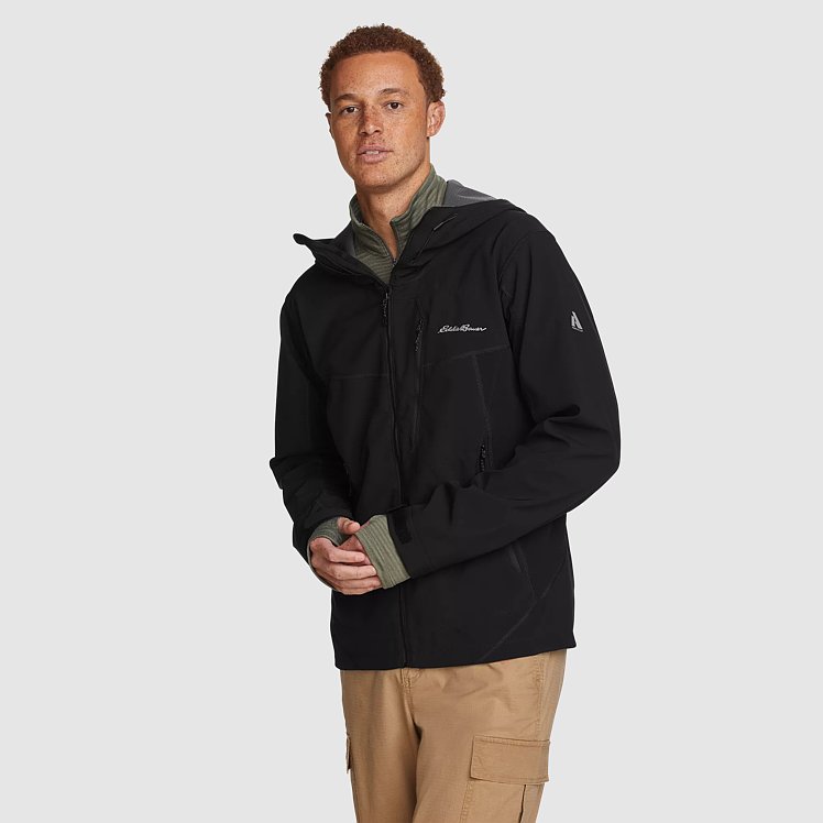 Men s Sandstone Shield Hooded Jacket Eddie Bauer