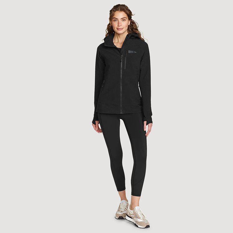 Women's Sandstone Backbone Grid Hoodie | Eddie Bauer