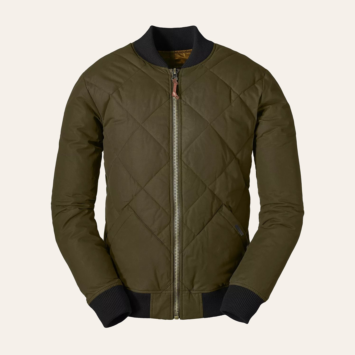 Eddie Bauer The Skyliner Waxed Jacket - Dark Smoke, Quilted Jackets