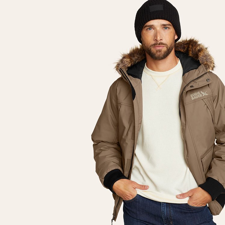 Men s Superior Down Waterproof Bomber Jacket Eddie Bauer