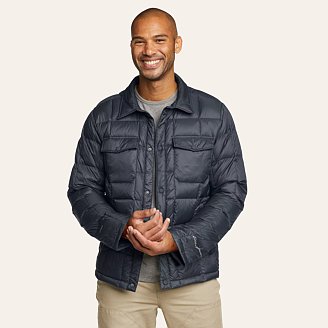  Eddie Bauer Sherpa-Lined Fleece Shirt Jacket