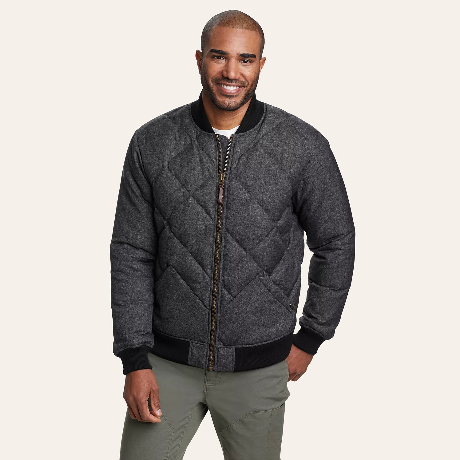 Eddie Bauer The Skyliner Waxed Jacket - Dark Smoke