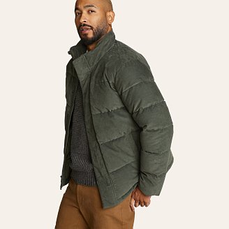 Mens Cabin Corduroy Down Jacket