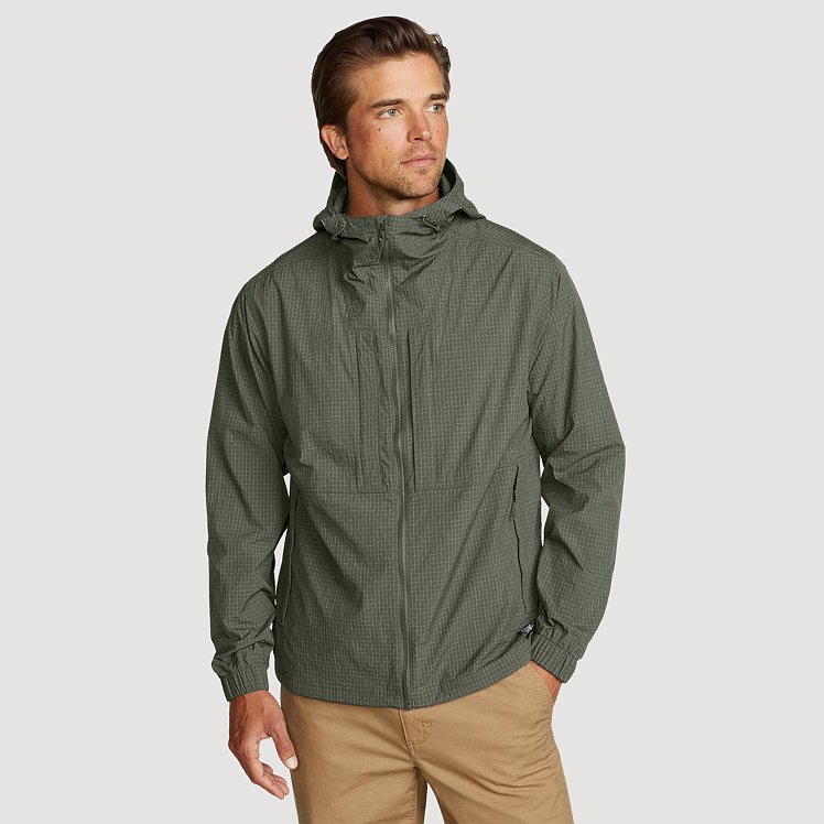 Men's Hatchet Ripstop Hooded Wind Jacket | Eddie Bauer