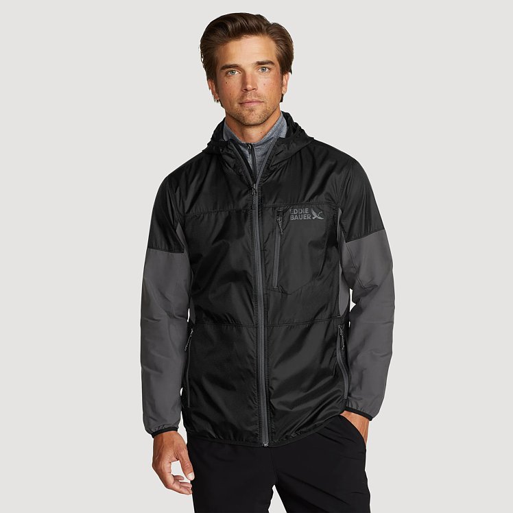Men's Radius Hybrid Hooded Wind Jacket | Eddie Bauer