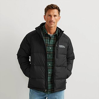 Image of Men's Super Down Hooded Jacket