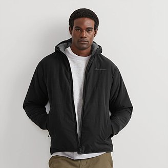 Image of Men's Buckhorn Reversible Faux Shearling-Lined Hooded Jacket