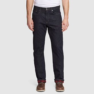 Men's Flannel-Lined Flex Jeans - Straight Fit